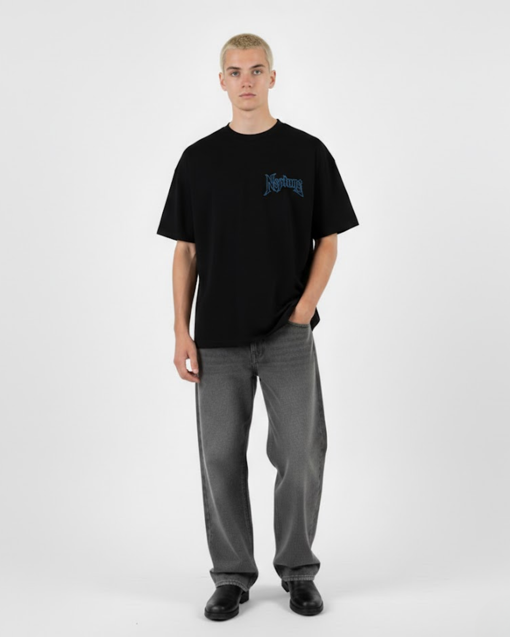 LIQUID SKULL T-SHIRT BLACK