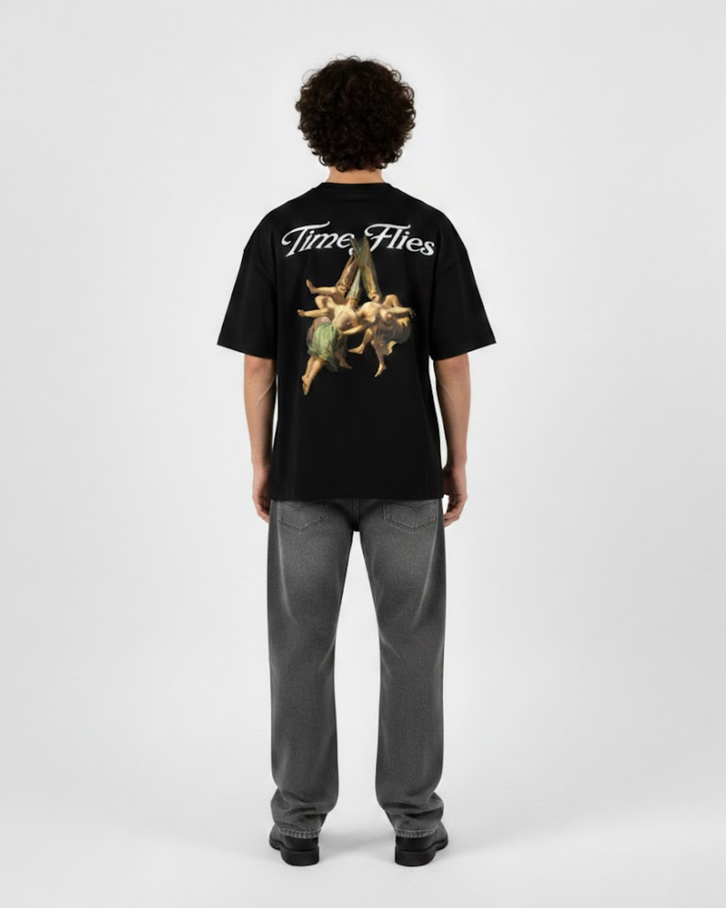 TIME FLIES T-SHIRT BLACK