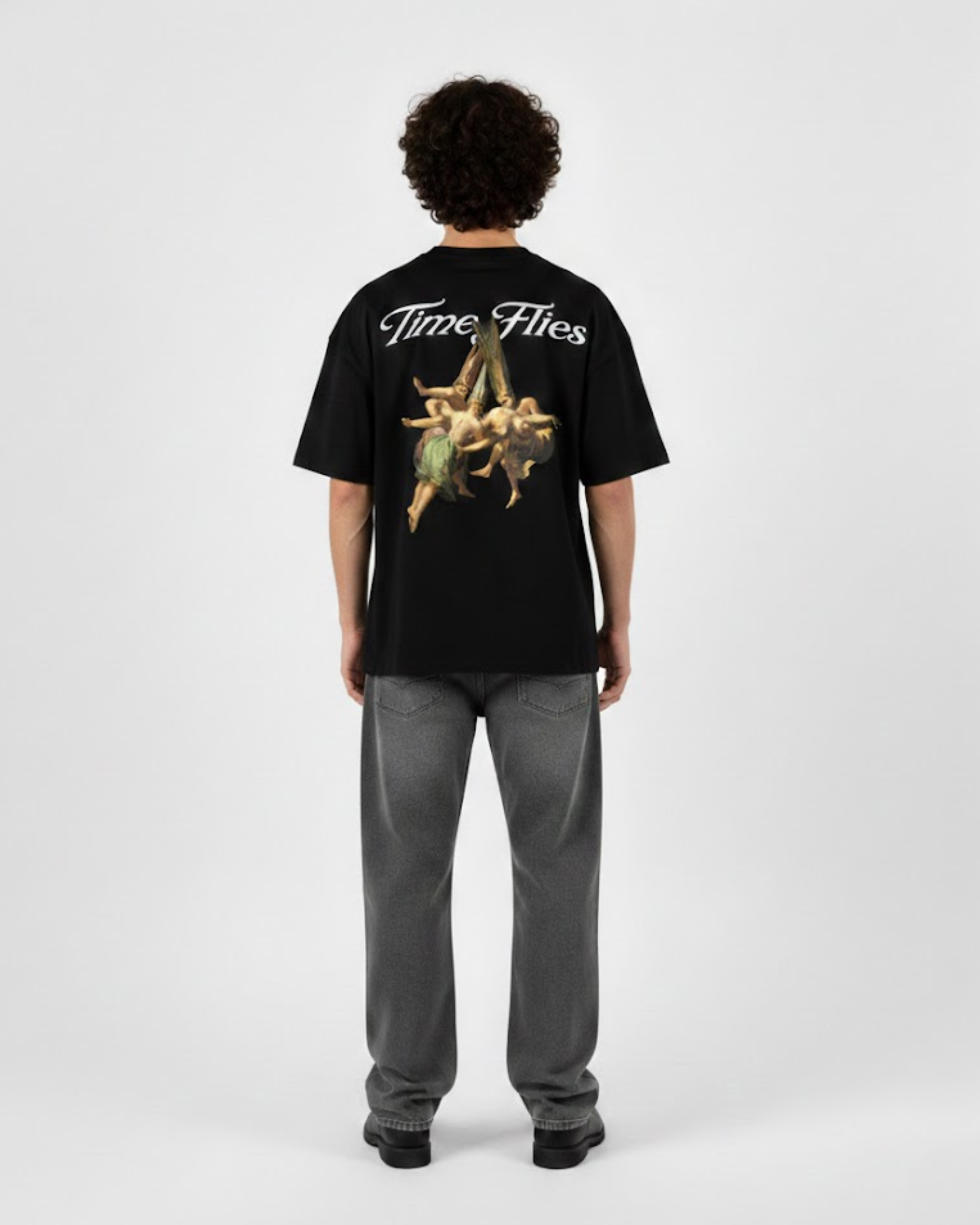 TIME FLIES T-SHIRT BLACK