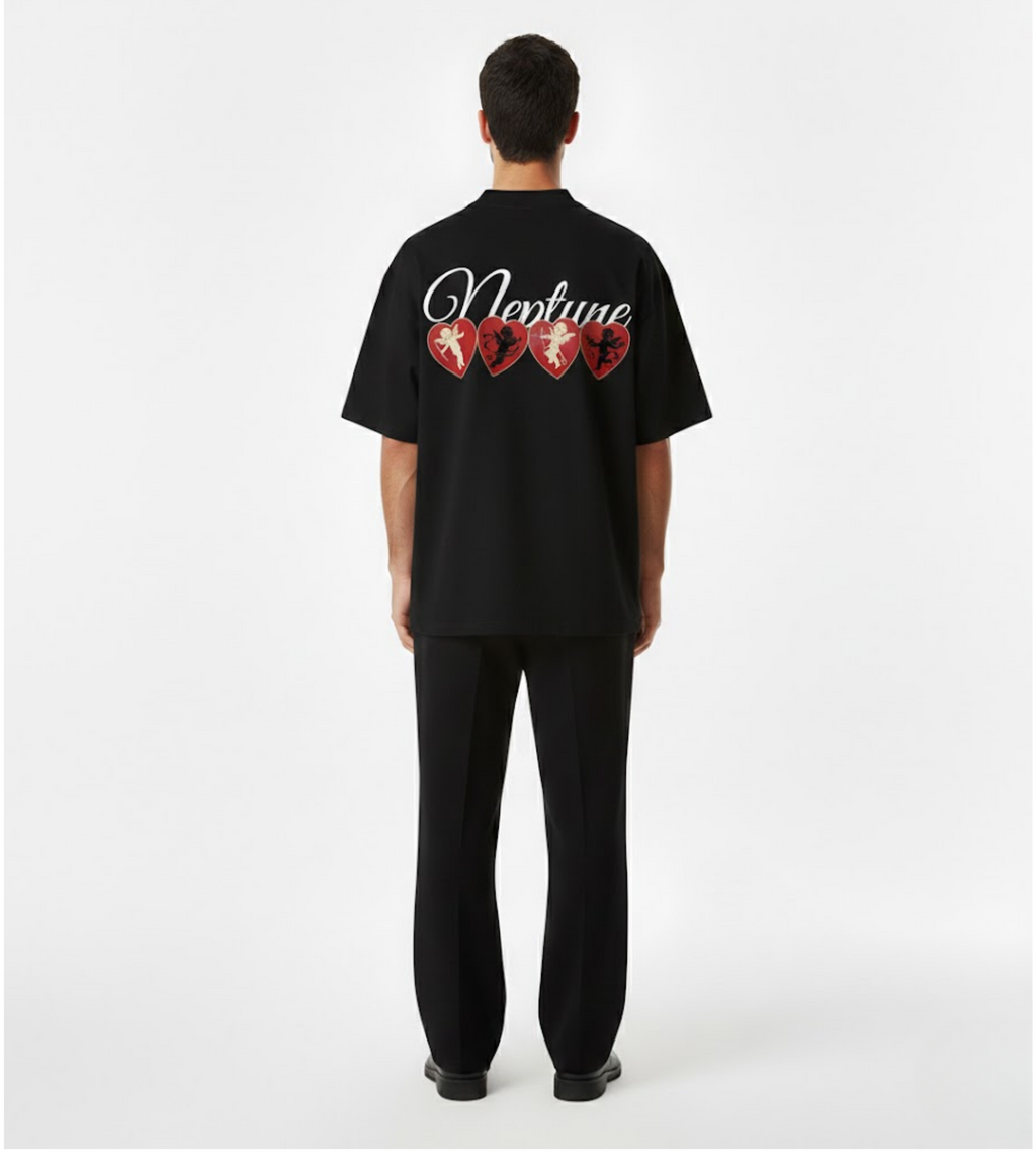HEARTS T-SHIRT BLACK