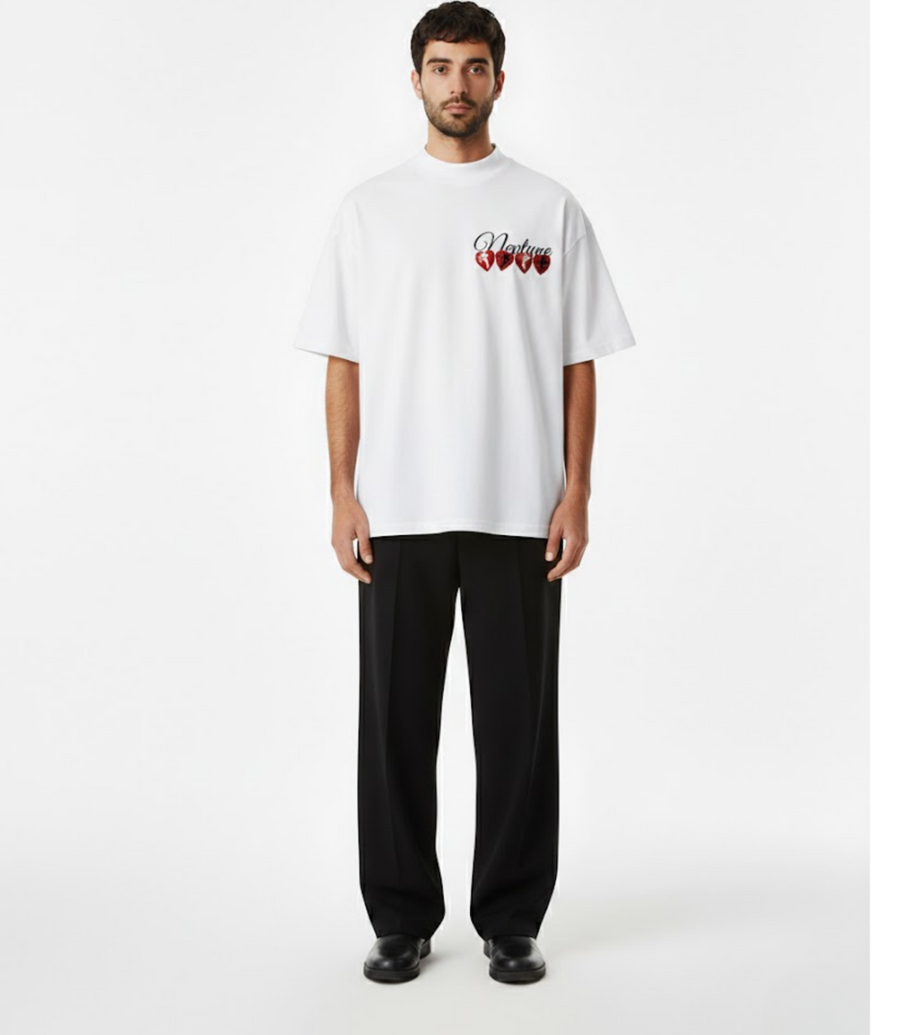 HEARTS T-SHIRT WHITE