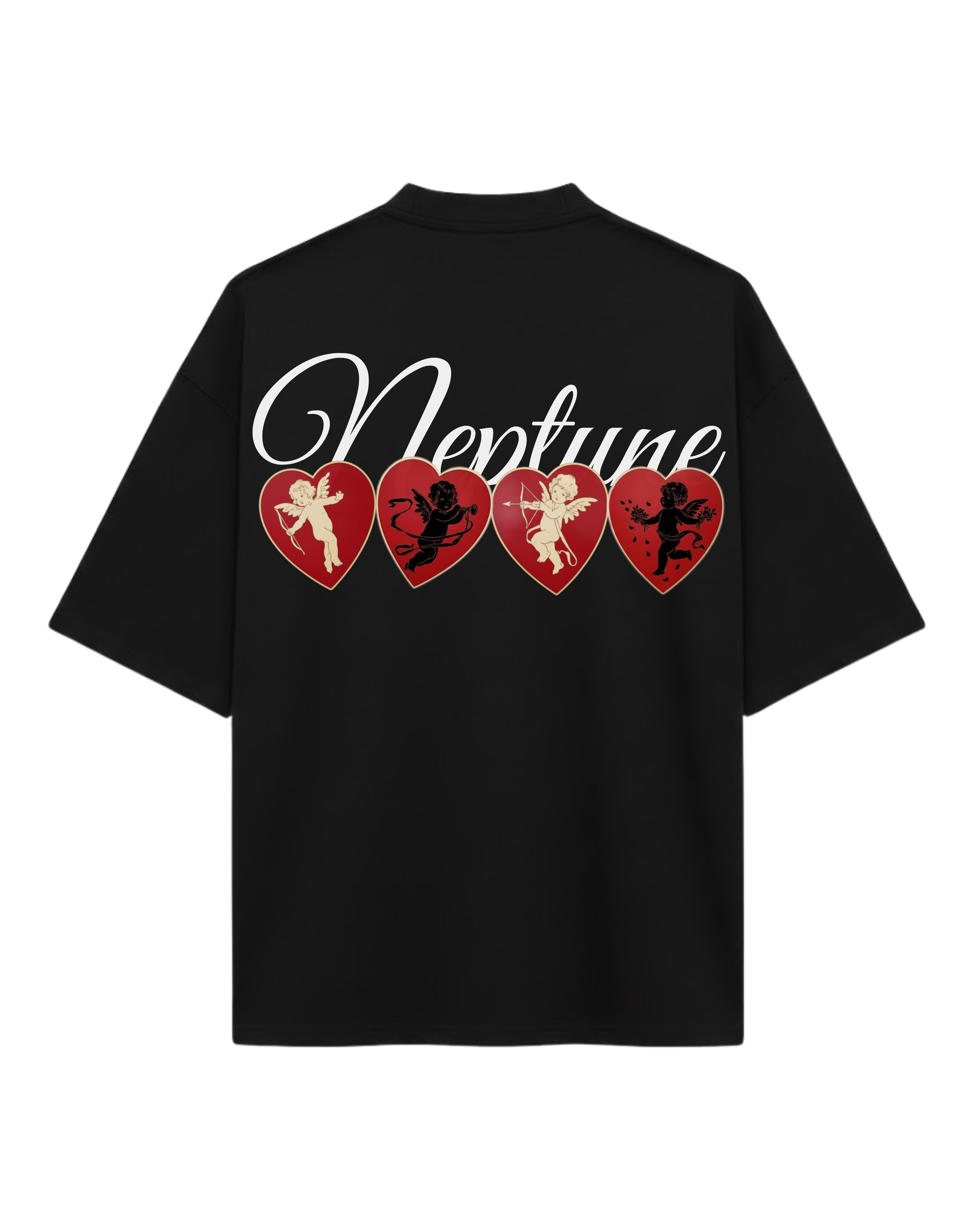 HEARTS T-SHIRT BLACK