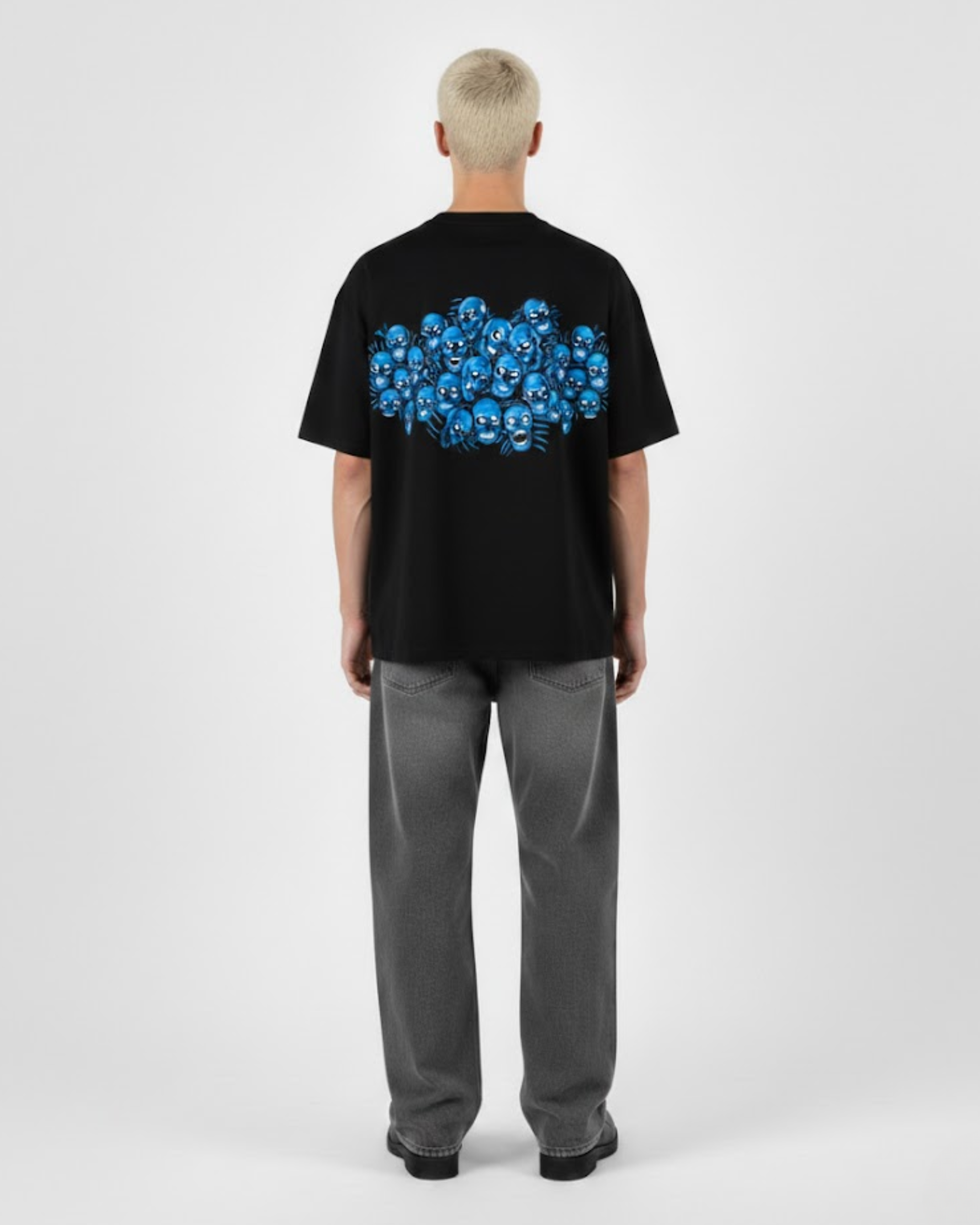 LIQUID SKULL T-SHIRT BLACK